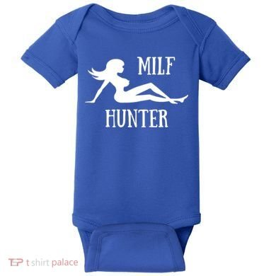 Milf Hunter Hot Moms Funny Gift Baby Bodysuit
