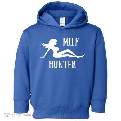 Milf Hunter Hot Moms Funny Gift Toddler Hoodie