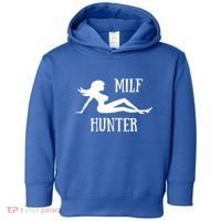 Milf Hunter Hot Moms Funny Gift Toddler Hoodie thumb 0