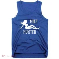 Milf Hunter Hot Moms Funny Gift Tank Top thumb 0