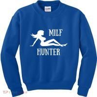 Milf Hunter Hot Moms Funny Gift Kids Sweatshirt thumb 0