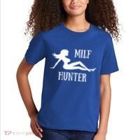 Milf Hunter Hot Moms Funny Gift Kids T-Shirt thumb 2