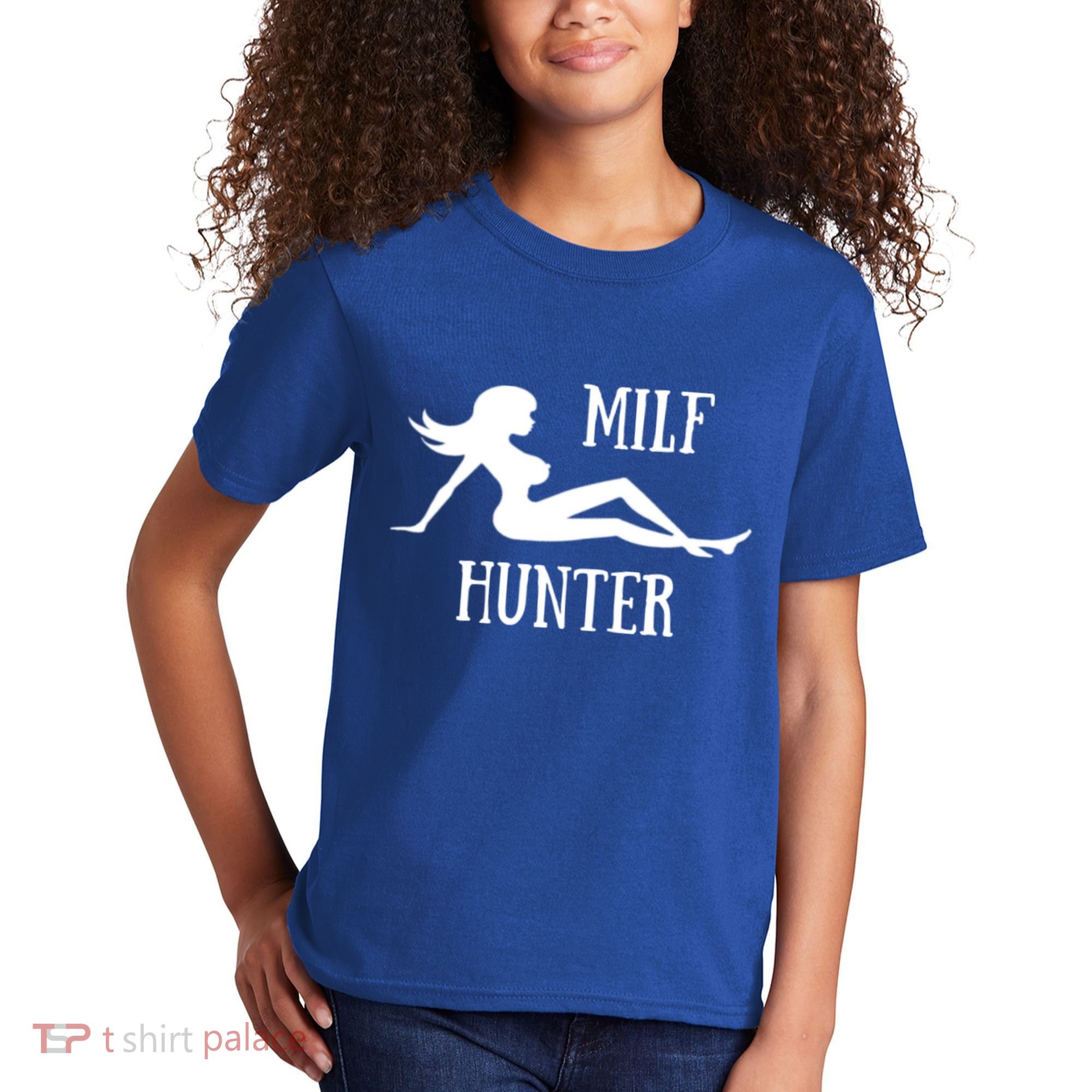 Milf Hunter Hot Moms Funny Gift Kids T-Shirt