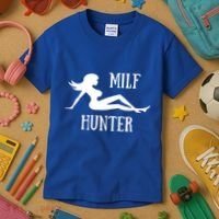 Milf Hunter Hot Moms Funny Gift Kids T-Shirt thumb 3