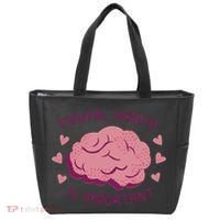 Mental Health Is Important Brain Tote Bag thumb 0