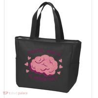 Mental Health Is Important Brain Tote Bag thumb 3
