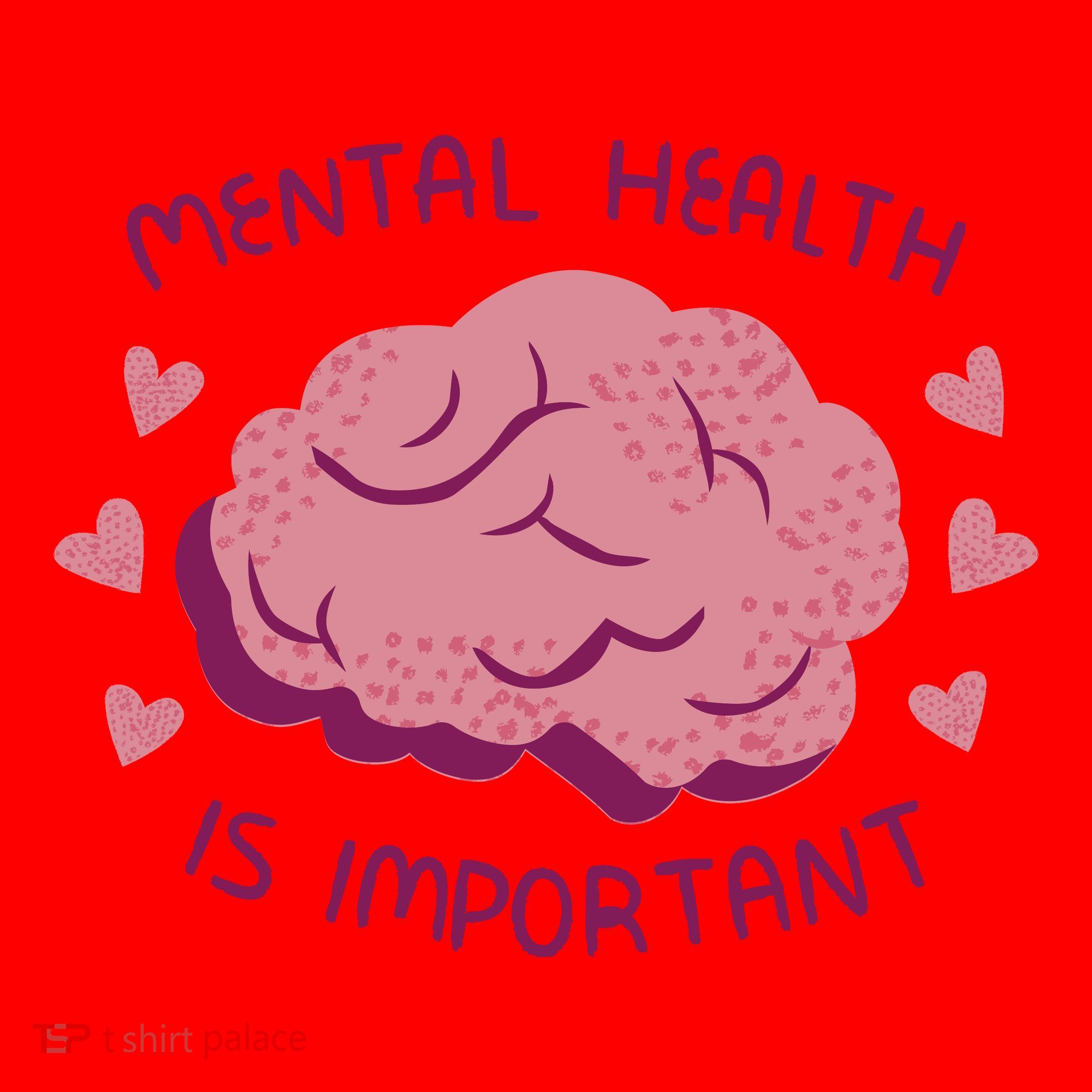 Mental Health Is Important Brain Santa Hat