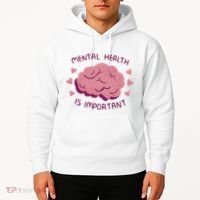 Mental Health Is Important Brain Hoodie thumb 2