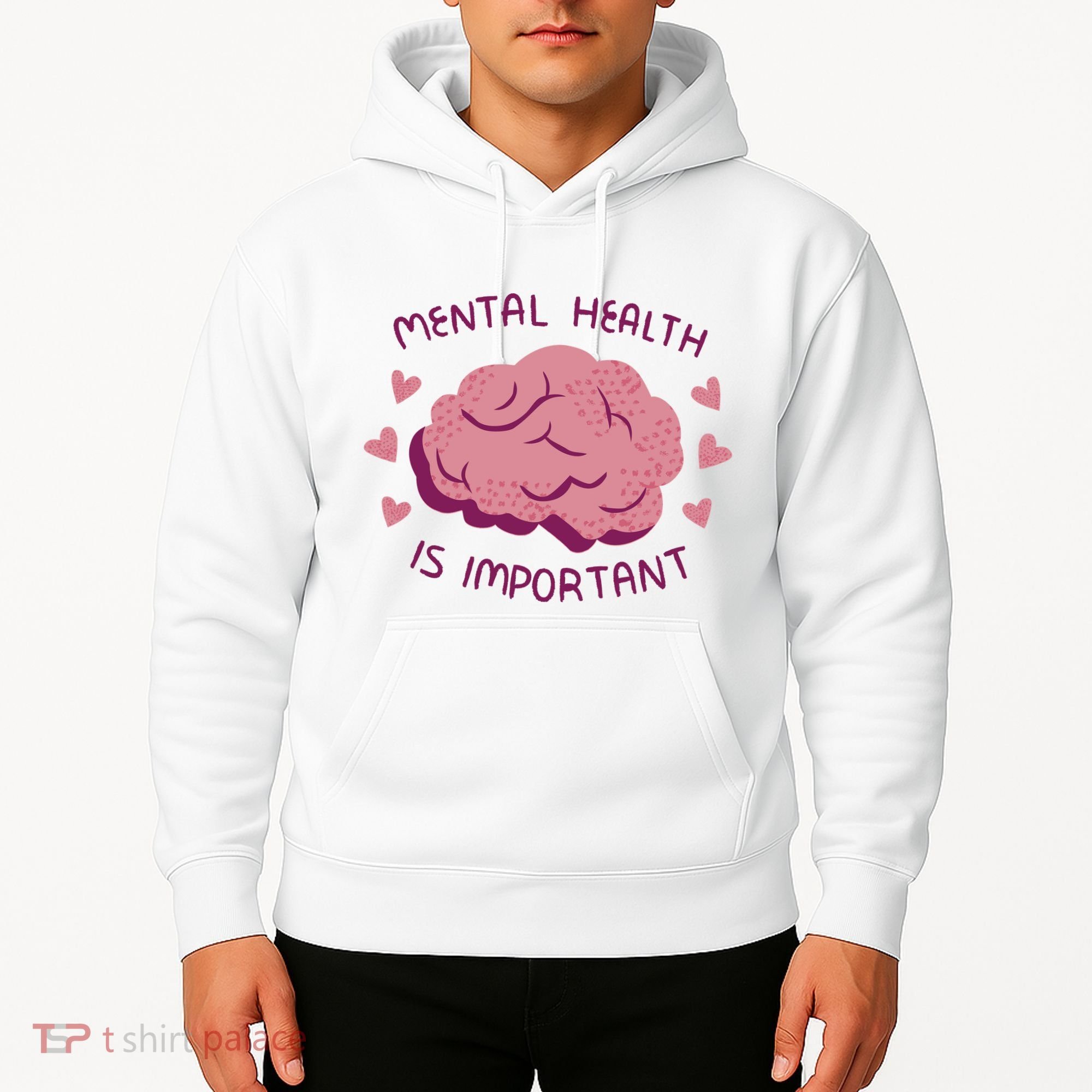 Mental Health Is Important Brain Hoodie