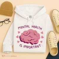 Mental Health Is Important Brain Hoodie thumb 4