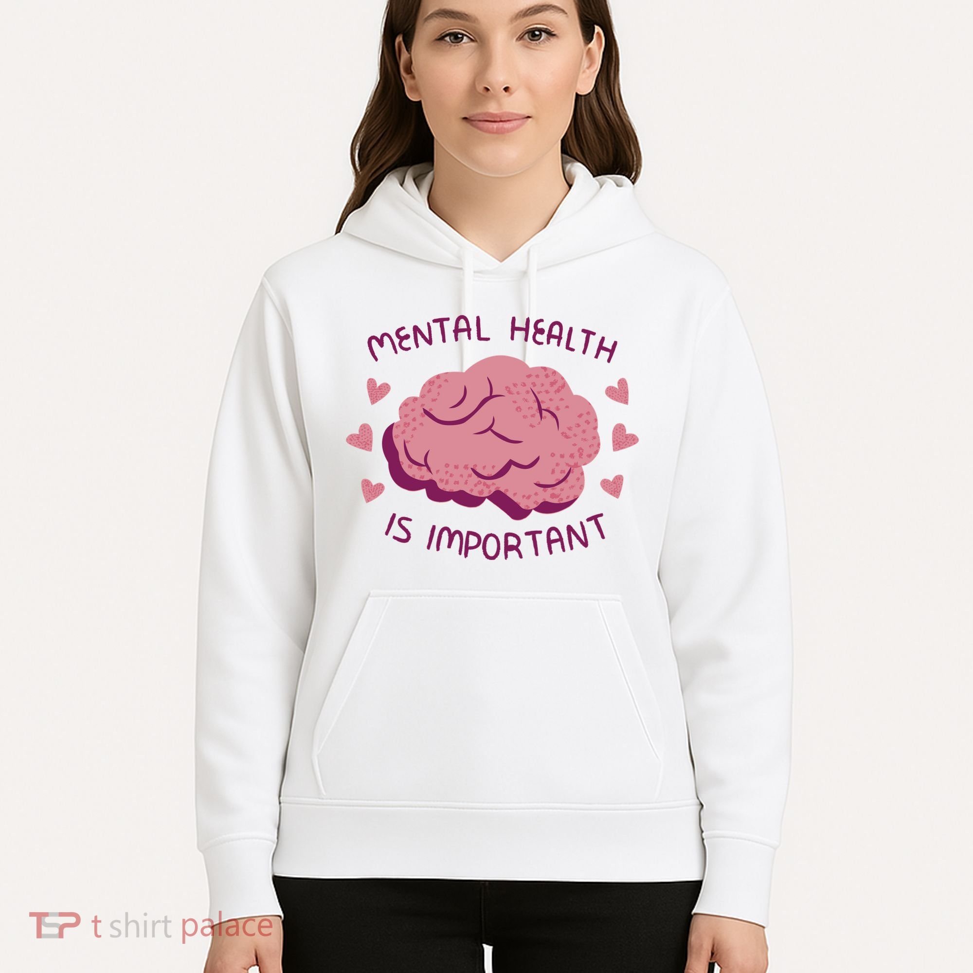 Mental Health Is Important Brain Hoodie