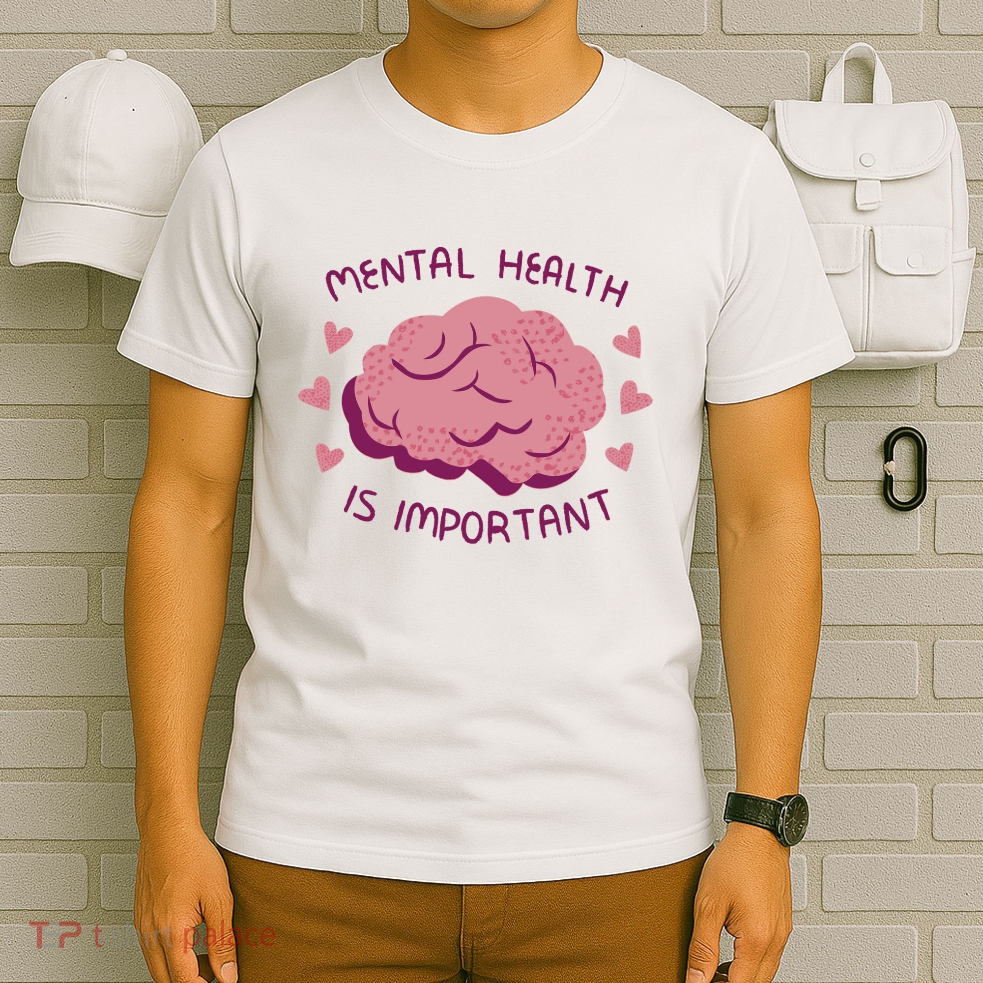 Mental Health Is Important Brain T-Shirt
