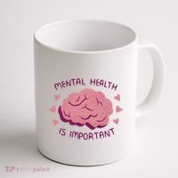 Mental Health Is Important Brain Coffee Mug thumb 1