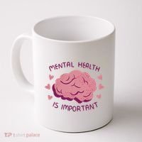Mental Health Is Important Brain Coffee Mug thumb 0