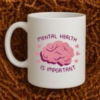 Mental Health Is Important Brain Coffee Mug thumb 2