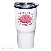 Mental Health Is Important Brain Tumbler thumb 0