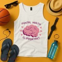 Mental Health Is Important Brain Tank Top thumb 4