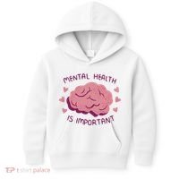 Mental Health Is Important Brain Kids Hoodie thumb 0