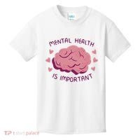 Mental Health Is Important Brain Kids T-Shirt thumb 0