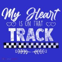 My Heart Is On That Track Drag Racing Race Car Driver Gift Cool Gift Sweatshirt thumb 3
