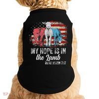 My Hope Is In The Lamb Funny Scripture Elephant Donkey Us Doggie Tank thumb 0
