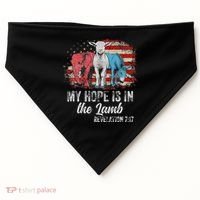 My Hope Is In The Lamb Funny Scripture Elephant Donkey Us USA-Made Doggie Bandana thumb 0