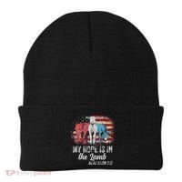 My Hope Is In The Lamb Funny Scripture Elephant Donkey Us Beanie thumb 0