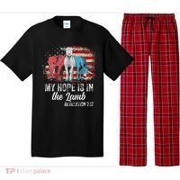 My Hope Is In The Lamb Funny Scripture Elephant Donkey Us Pajama Set thumb 0