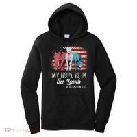 My Hope Is In The Lamb Funny Scripture Elephant Donkey Us Women's Hoodie thumb 0