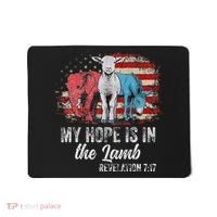 My Hope Is In The Lamb Funny Scripture Elephant Donkey Us Mousepad thumb 0