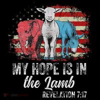 My Hope Is In The Lamb Funny Scripture Elephant Donkey Us Mousepad thumb 1
