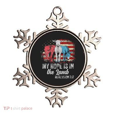 My Hope Is In The Lamb Funny Scripture Elephant Donkey Us Ornament