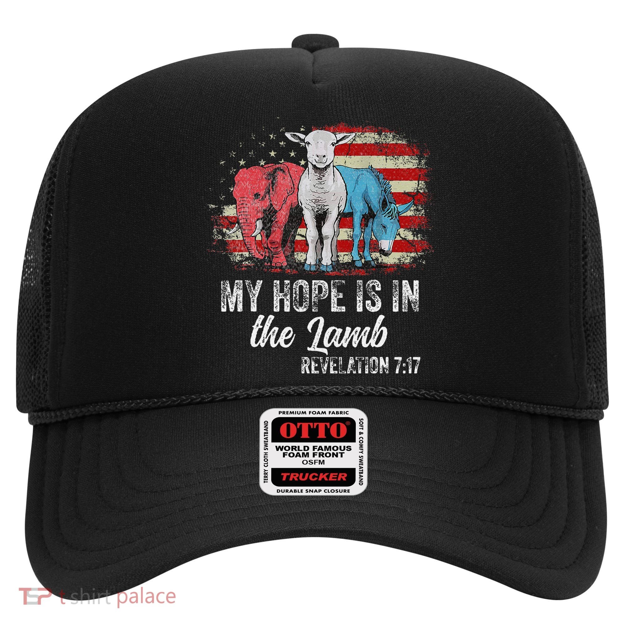 My Hope Is In The Lamb Funny Scripture Elephant Donkey Us Hat