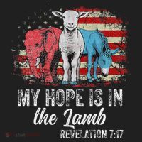 My Hope Is In The Lamb Funny Scripture Elephant Donkey Us Hat thumb 2