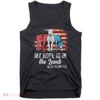 My Hope Is In The Lamb Funny Scripture Elephant Donkey Us Tank Top thumb 0