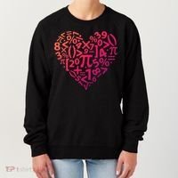 Math Heart I Love Math Math Lovers Gift Math Teacher Gift Women's Sweatshirt thumb 0