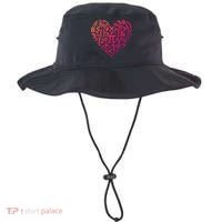 Math Heart I Love Math Math Lovers Gift Math Teacher Gift Bucket Hat thumb 0
