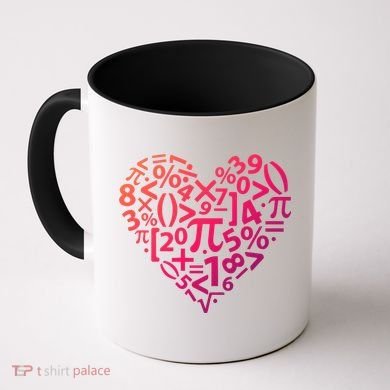 Math Heart I Love Math Math Lovers Gift Math Teacher Gift Coffee Mug