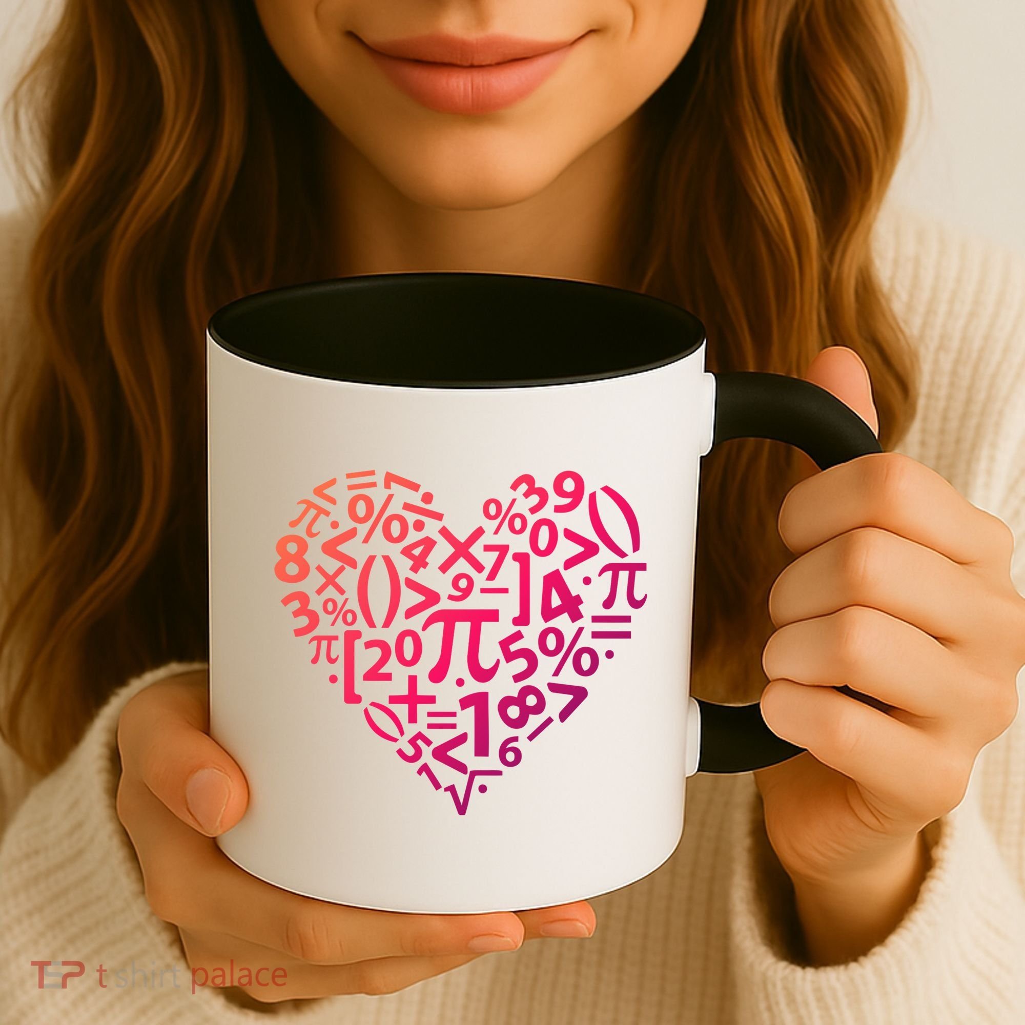 Math Heart I Love Math Math Lovers Gift Math Teacher Gift Coffee Mug