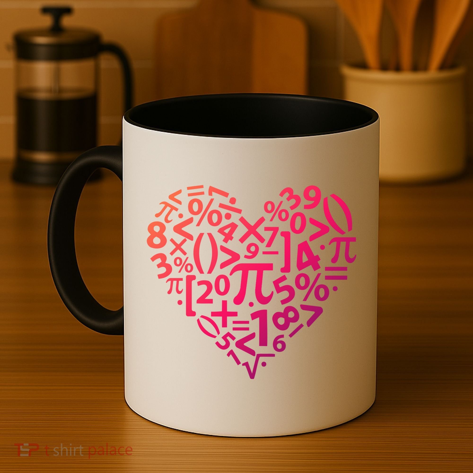 Math Heart I Love Math Math Lovers Gift Math Teacher Gift Coffee Mug