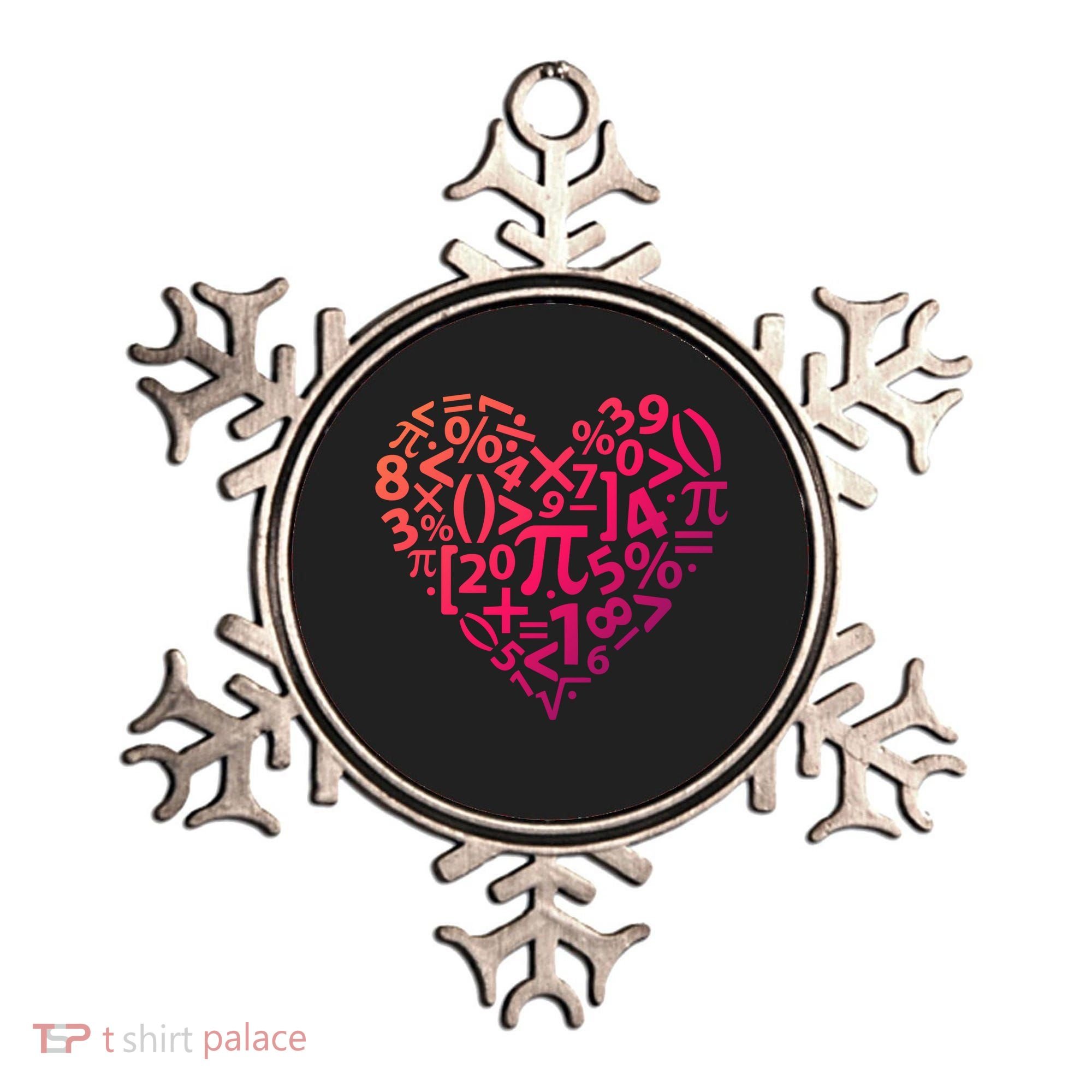Math Heart I Love Math Math Lovers Gift Math Teacher Gift Ornament