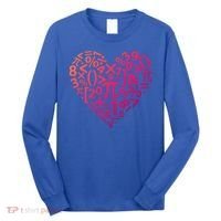 Math Heart I Love Math Math Lovers Gift Math Teacher Gift Long Sleeve Shirt thumb 0