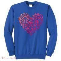 Math Heart I Love Math Math Lovers Gift Math Teacher Gift Sweatshirt thumb 0