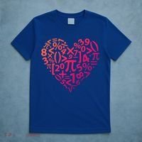 Math Heart I Love Math Math Lovers Gift Math Teacher Gift T-Shirt thumb 5