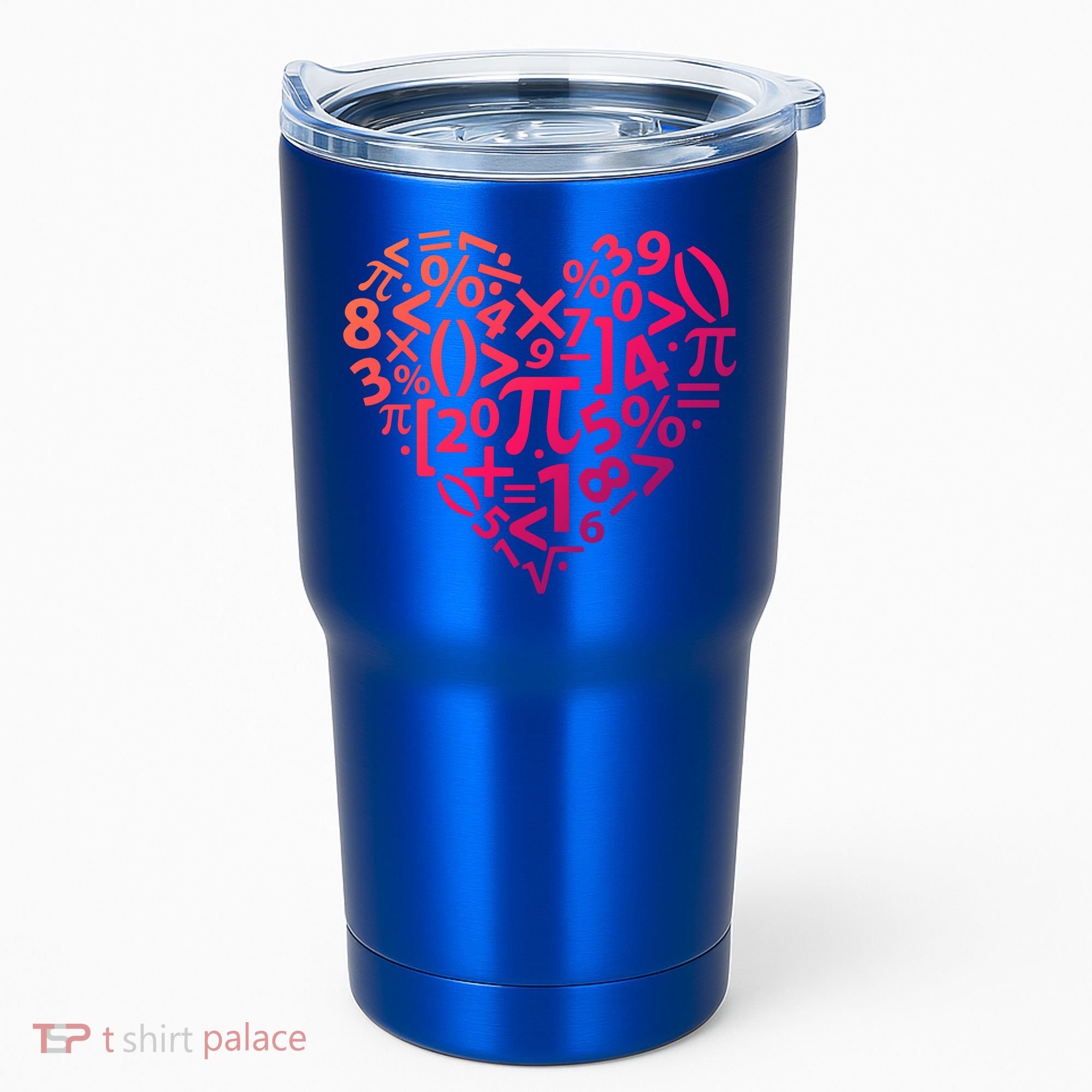 Math Heart I Love Math Math Lovers Gift Math Teacher Gift Tumbler
