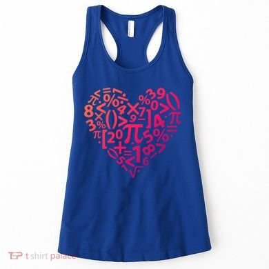 Math Heart I Love Math Math Lovers Gift Math Teacher Gift Women's Tank Top