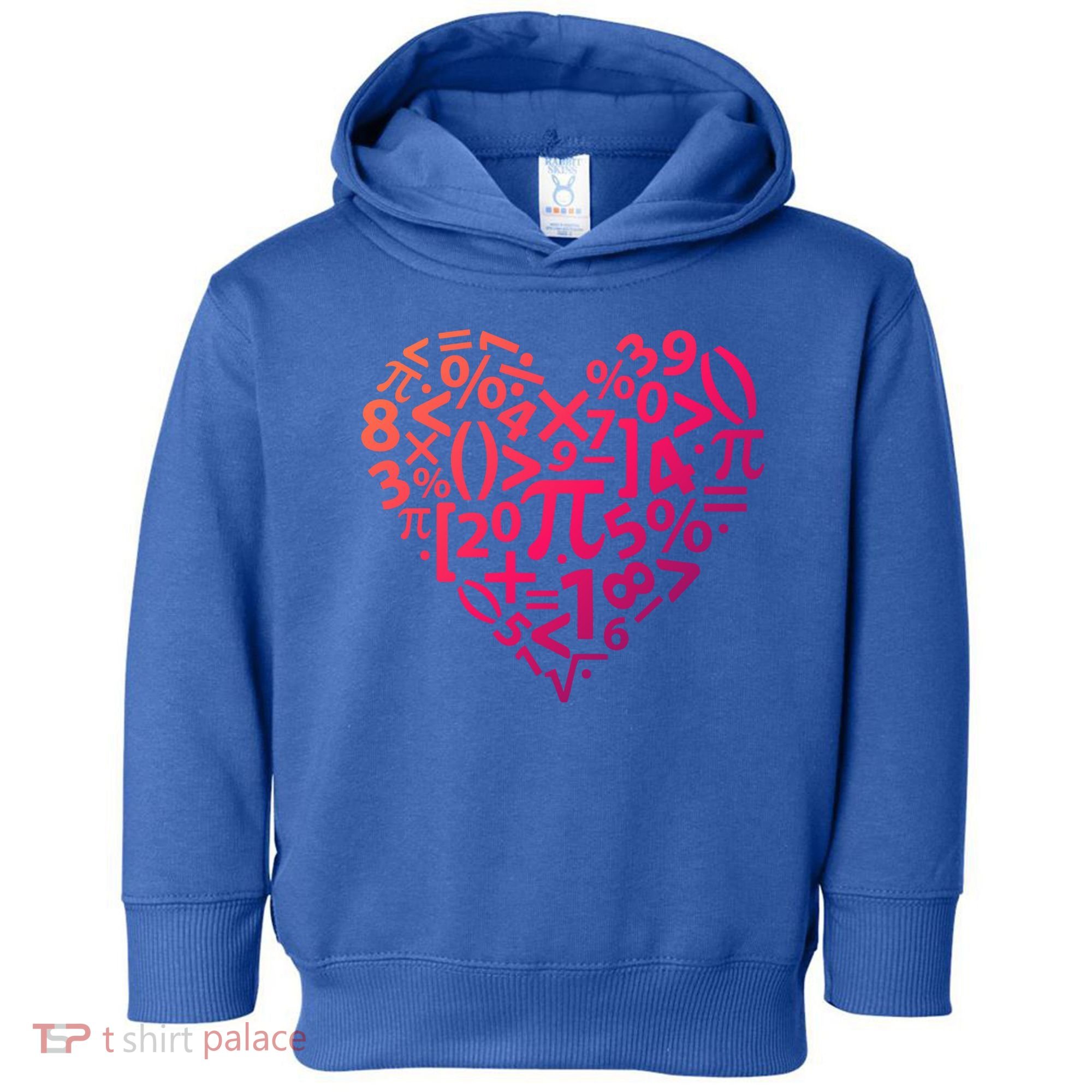 Math Heart I Love Math Math Lovers Gift Math Teacher Gift Toddler Hoodie