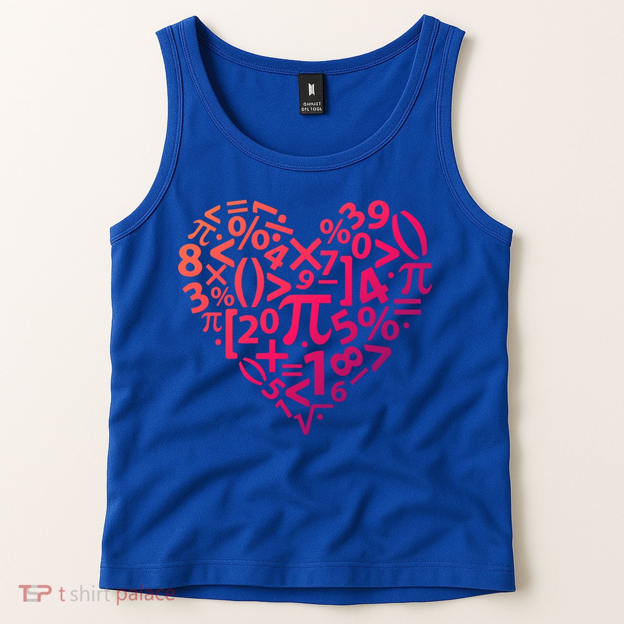 Math Heart I Love Math Math Lovers Gift Math Teacher Gift Tank Top