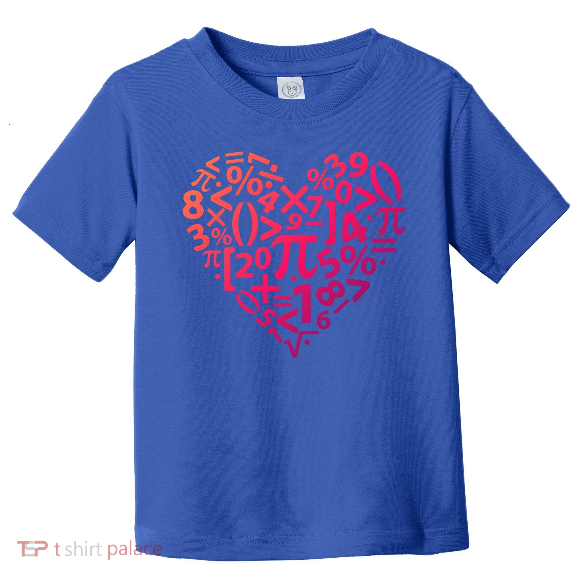 Math Heart I Love Math Math Lovers Gift Math Teacher Gift Toddler T-Shirt