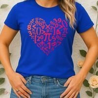 Math Heart I Love Math Math Lovers Gift Math Teacher Gift Women's T-Shirt thumb 2